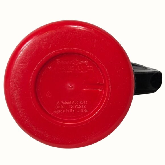 Buc-ees 52 Oz Red Travel Mug With Handle & Lid Insulated Refillable Second Hand - Picture 5 of 7